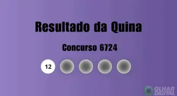 Quina 6724: veja resultado de hoje, quinta-feira (8)