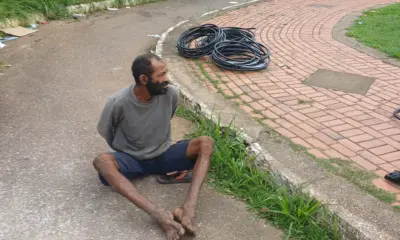 Homem é flagrado furtando fiação no bairro Castelo Branco