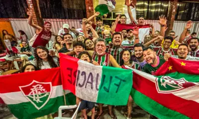 React: Torcida do Fluminense no Acre vibra com vitória no segundo jogo do Mundial de Clubes