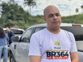 Prefeito de Mâncio Lima participa de caravana pela melhora da BR-364