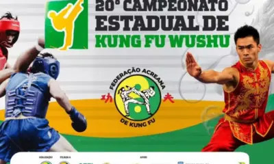 Campeonato Acreano de Kung Fu Wushu reúne mais de 140 atletas neste sábado