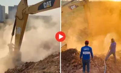 Princípio de incêndio atinge aterro de inertes na Transacreana