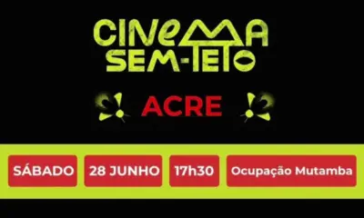 Cinema Sem-Teto chega ao Acre com sessão gratuita em Rio Branco