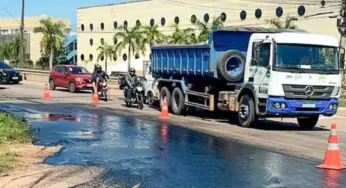 Derramamento de óleo atinge parte da Via Verde, em Rio Branco