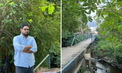 Com indicação de Bruno Moraes, SEINFRA inicia obra na ponte da Rua da Judia