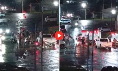 Grave acidente é registrado na principal avenida de Cruzeiro do Sul