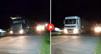 BR-364 é reaberta quase 24 horas depois de caminhão ficar atravessado na rodovia