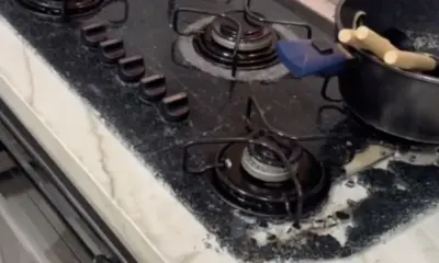 Fogão cooktop explode durante jantar na casa da influenciadora Jéssica Ingrid