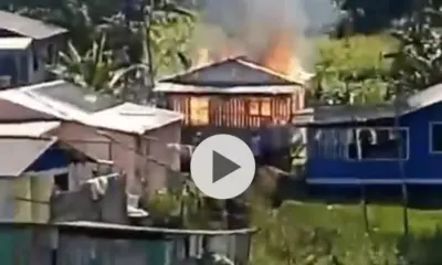 Suposto incêndio criminoso destrói casa em Cruzeiro do Sul