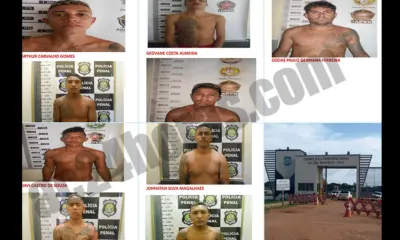 Nove detentos fogem do presídio Francisco D’Oliveira Conde