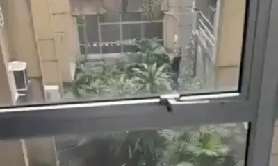 Homem tenta fugir escalando fachada de fórum e acaba preso em Manaus