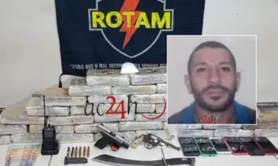 BOPE apreende 36 kg de maconha, armas e prende criminoso no bairro Calafate