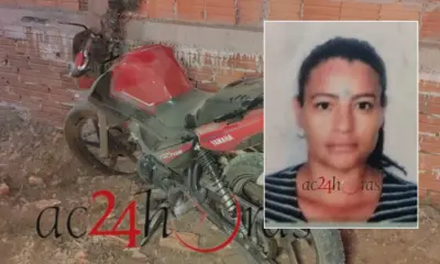Mulher morre após perder controle de moto e colidir contra muro