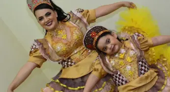 Filha de quadrilheira estreia na realeza mirim da Junina Pega-Pega