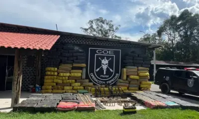 Polícia apreende 6,5 toneladas de drogas e armamento pesado no interior do Amazonas