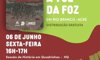 Hoje tem lançamento de HQ em Rio Branco: “A Voz da Foz” dá protagonismo à Amazônia