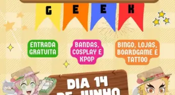 Arraiá Geek reúne cultura pop e tradições juninas em evento gratuito nesta sexta (14)