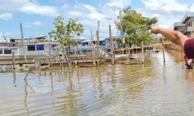 Manacapuru atinge cota de inundação severa com cheia do Rio Solimões
