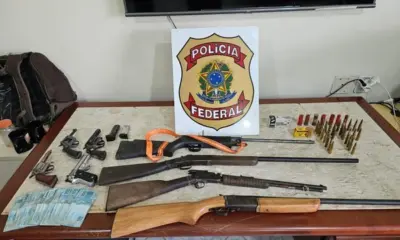 PF prende suspeitos de tráfico internacional de armas na fronteira com a Bolívia