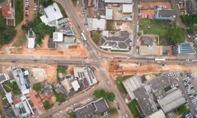 Trecho da Avenida Ceará é bloqueado para serviços do Complexo Viário