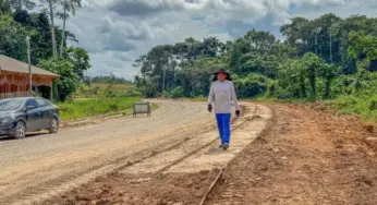 Com 70% da obra concluída, novo acesso a Tarauacá deve ser entregue em agosto