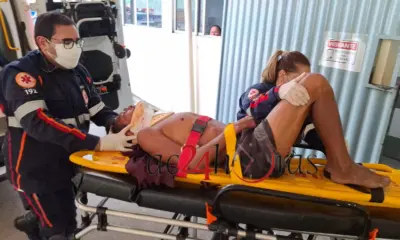 Homem sofre descarga elétrica e cai de escada ao tentar fazer ligação clandestina
