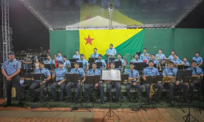 Banda da Polícia Militar é homenageada na celebração de aniversário do Acre