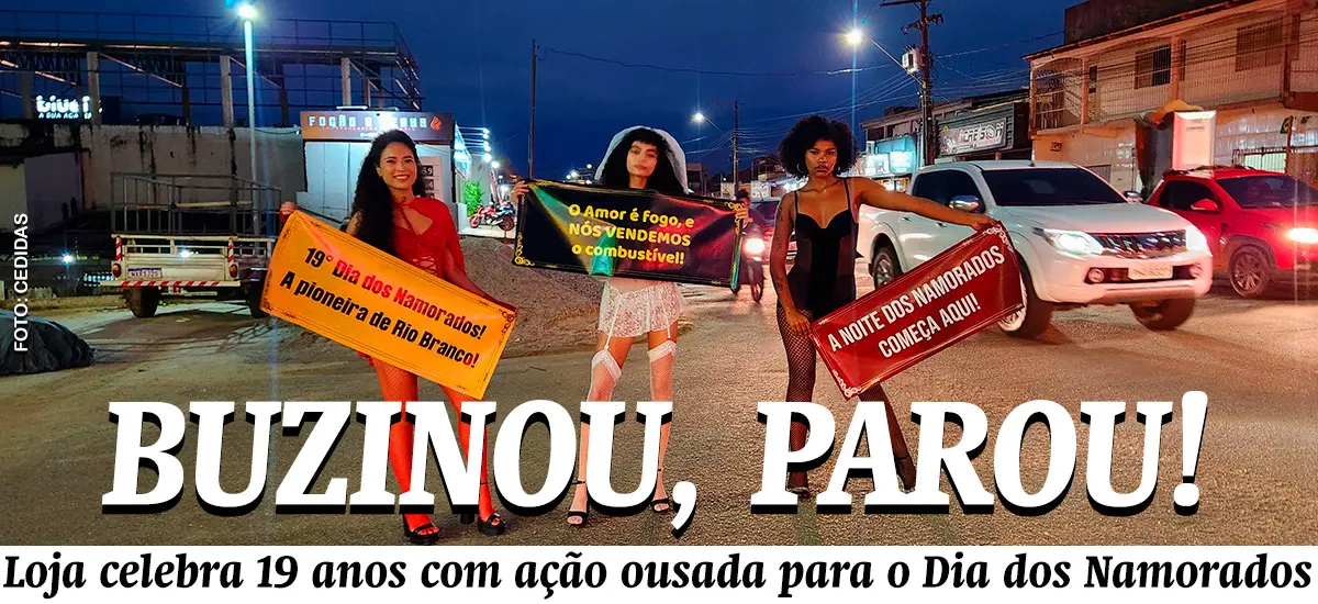Loja celebra 19 anos com ação ousada para o Dia dos Namorados