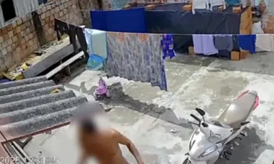 Câmera flagra homem ameaçando ex-namorada e confessando assassinato do pai em Manaus
