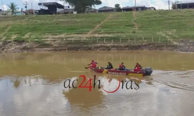 Homem desaparece no Rio Acre após mergulhar na região da Gameleira