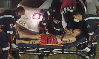 Jovem é ferido com facada no peito durante bebedeira