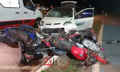 Quatro pessoas são atropeladas no Ipê por adolescente de 16 anos que fugia da Polícia