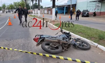 Motociclista morre após passar em quebra-mola e colidir com palmeira