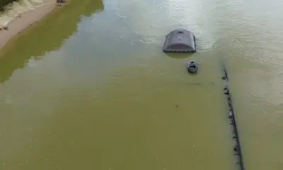 Baixa do Rio Muru revela carcaça de navio do ciclo da borracha em Tarauacá