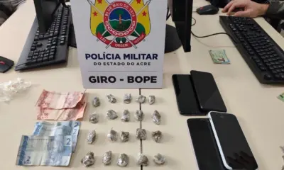 PM apreende drogas durante patrulhamento na Cidade do Povo