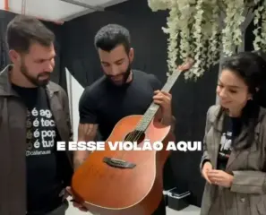 Violão autografado por Gusttavo Lima será leiloado em prol do Hospital de Amor