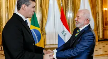 Lula e Santiago Peña conversam sobre caso de espionagem da Abin