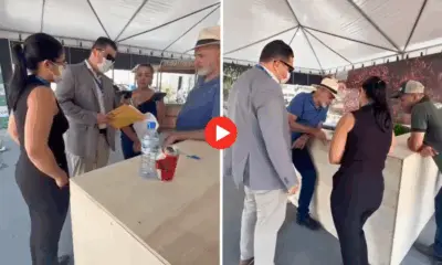Vídeo mostra momento em que secretário é notificado pelo TCE