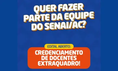 SENAI/AC abre edital de credenciamento para instrutor extraquadro