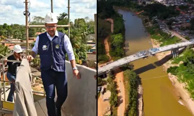Gladson Cameli visita ponte em Xapuri na reta final da obra: “Faltam apenas 12 metros”