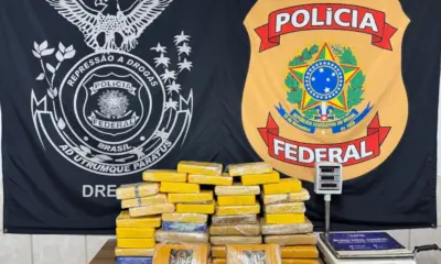 Polícia Federal apreende 40 quilos de drogas em caminhão que saiu do Acre