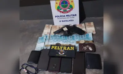 Criminoso é baleado durante assalto em distribuidora de Cruzeiro do Sul