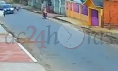 Vídeo mostra colisão entre carro e bicicleta em Tarauacá que matou ciclista