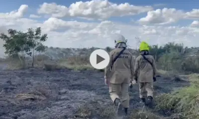 Bombeiros mobilizam combate a incêndio de alto risco na capital