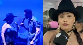 Cantora que fez campanha para subir ao palco canta com Gusttavo Lima