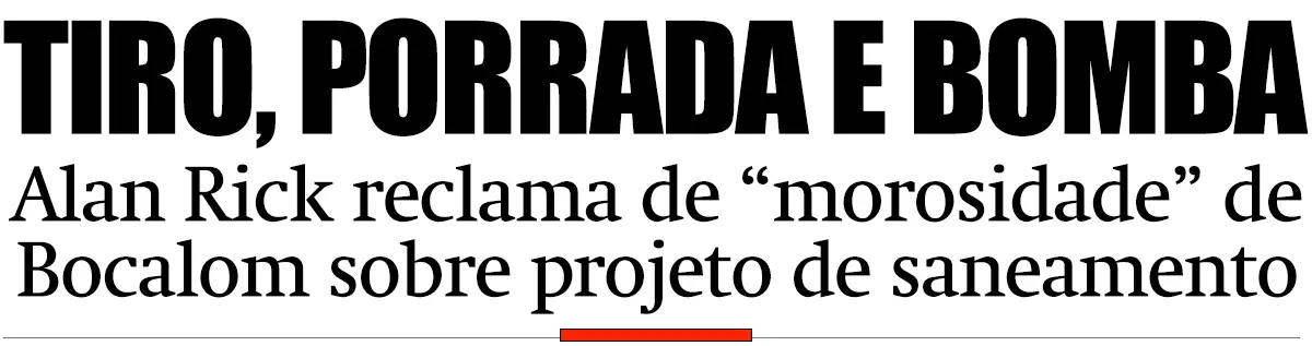Alan Rick reclama de “morosidade” de Bocalom sobre projeto de saneamento