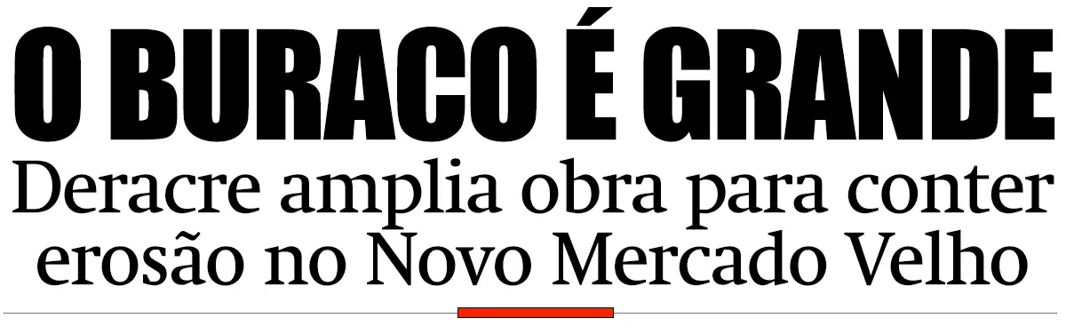 Deracre amplia obra para conter erosão no Novo Mercado Velho