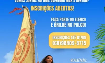 Espetáculo infantil inspirado em Moana será apresentado em outubro e promete encantar famílias com música e dança