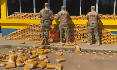 PRF apreende 466 quilos de skunk durante fiscalização na BR-364, no Acre