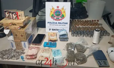 Casal é preso com drogas, dinheiro e câmera de vigilância na Cidade do Povo